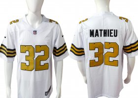 Root for the Saints - MATHIEU White Jersey II Gold #32