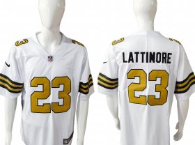 Root for the Saints - LATTIMORE White Jersey II Gold #23