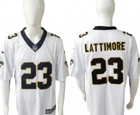 Root for the Saints - LATTIMORE White Jersey II Black #23