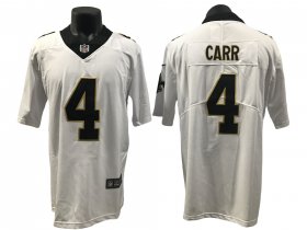 Root for the Saints - CARR White Jersey II Black #4