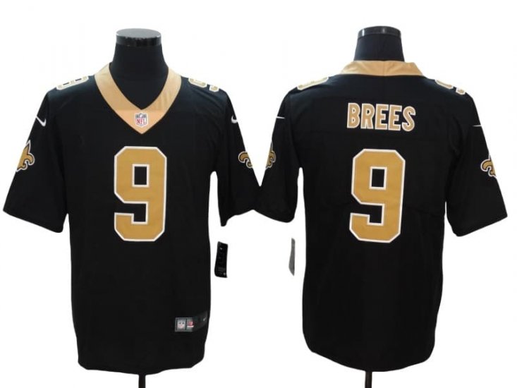 Root for the Saints - BREES Black Jersey II Gold #9