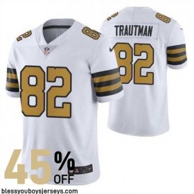 Trautman #82 Black and Gold Game-Worn Jersey - New Orleans Saints Franchise Edition