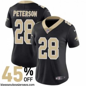Mesh Breathable New Orleans Saints Who Dat Jersey #28 - Peterson Player Edition