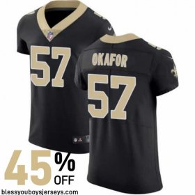 Mesh Breathable New Orleans Saints Who Dat Jersey #57 - Okafor Player Edition
