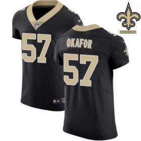 Okafor #57 Black and Gold Pro Line Jersey - New Orleans Saints Team Official