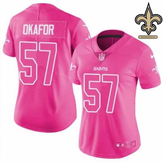 Sublimated Design New Orleans Saints Finish Strong Jersey #57 - Okafor Fan Favorite Edition