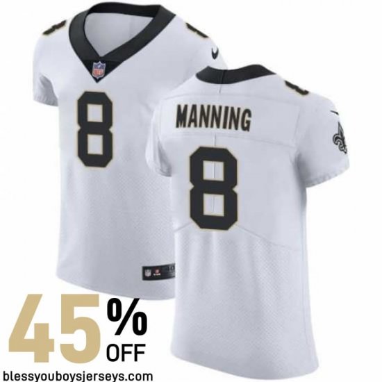 Sublimated Design Manning #8 Who Dat Nation Elite Jersey - New Orleans Saints Organization Authentic