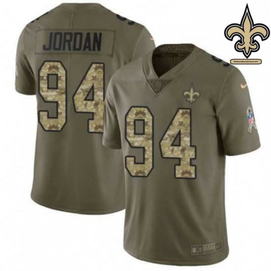 Mesh Breathable New Orleans Saints vs Atlanta Falcons Authentic Jersey #94 | 2025