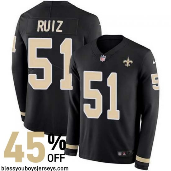 Mesh Breathable New Orleans Saints Finish Strong Jersey #51 - Ruiz Legendary Player Collection