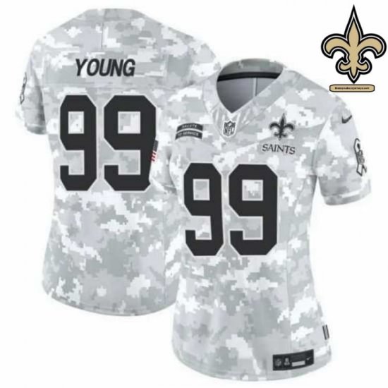 Mesh Breathable New Orleans Saints Finish Strong Jersey #99 - Young Fan Favorite Edition