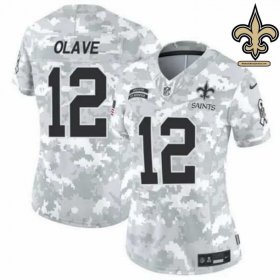 Sublimated Design Olave #12 Who Dat Nation Vapor Untouchable Jersey - New Orleans Saints Franchise Edition