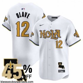 Reinforced Stitching New Orleans Saints Finish Strong Jersey #12 - Olave Legendary Player Collection