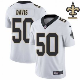 Twill Embroidered Davis #50 The Big Easy Authentic Jersey - New Orleans Saints Team Official