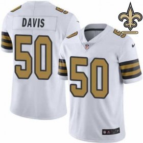 Twill Embroidered New Orleans Saints Who Dat Jersey #50 - Davis Player Edition