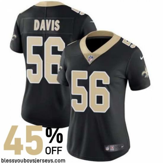 Davis #56 The Big Easy Game-Worn Jersey - New Orleans Saints Squad Exclusive