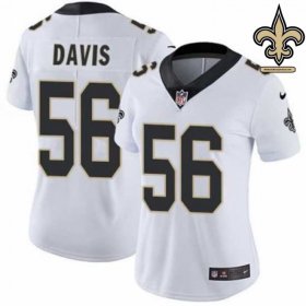 Twill Embroidered Davis #56 Black and Gold Signature Series Jersey - New Orleans Saints Squad Exclusive