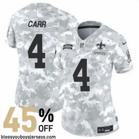 Reinforced Stitching New Orleans Saints Who Dat Jersey #4 - Carr Star Player Version