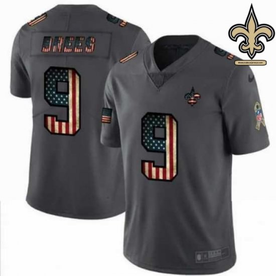 Twill Embroidered Brees #9 Who Dat Nation Vapor Untouchable Jersey - New Orleans Saints Team Official