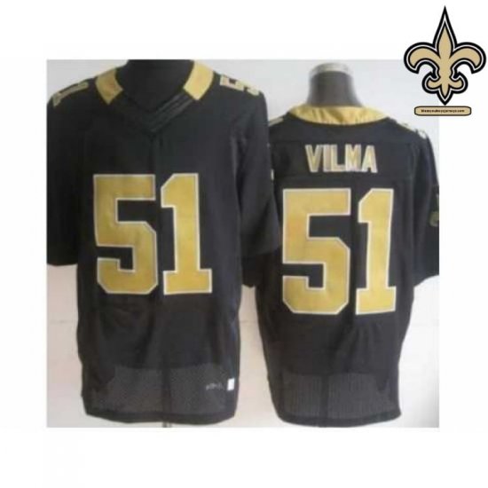 Mesh Breathable New Orleans Saints Who Dat Jersey #51 - Vilma Player Edition