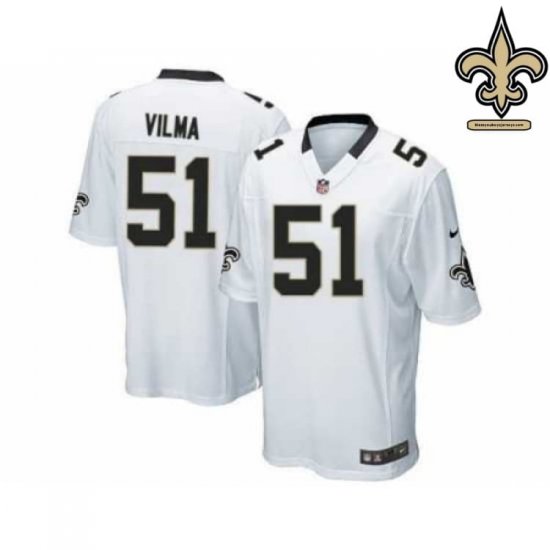 Authentic Pro-Fit Vilma #51 Who Dat Nation Pro Line Jersey - New Orleans Saints Organization Authentic
