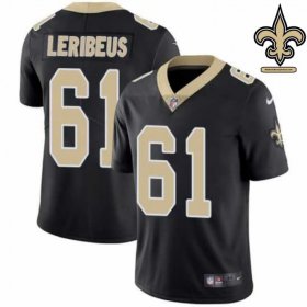 Authentic Pro-Fit LeRibeus #61 Black and Gold Pro Line Jersey - New Orleans Saints Club Special Authentic Pro-Fit LeRibeus #61 Black and Gold Pro Line Jersey - New Orleans Saints Club Special