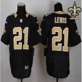Sublimated Design Lewis #21 Black and Gold Replica Jersey - New Orleans Saints Gridiron Glory Sublimated Design Lewis #21 Black and Gold Replica Jersey - New Orleans Saints Gridiron Glory