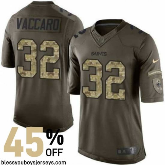 Reinforced Stitching Vaccaro #32 The Big Easy Signature Series Jersey - New Orleans Saints Squad Exclusive