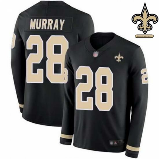 Authentic Pro-Fit Murray #28 Black and Gold Collector\'s Jersey - New Orleans Saints Franchise Edition