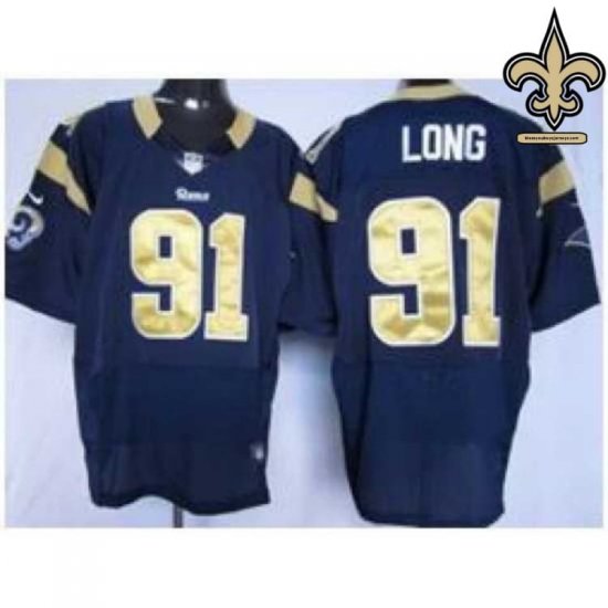 Sublimated Design Long #91 Black and Gold Vapor Untouchable Jersey - New Orleans Saints Team Official