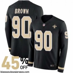 Twill Embroidered New Orleans Saints vs Atlanta Falcons Game-Worn Jersey #90 | 2025