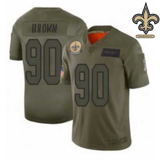 Mesh Breathable Brown #90 MVP Series - New Orleans Saints Sir Saint Game Day
