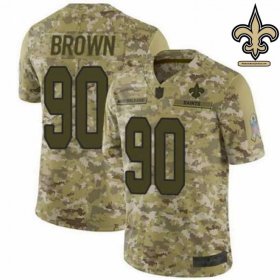 Reinforced Stitching New Orleans Saints vs Atlanta Falcons Game-Worn Jersey #90 | 2025