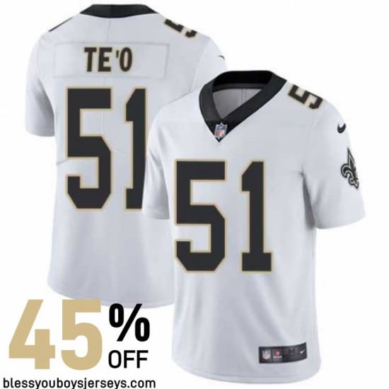 Sublimated Design Teo #51 Fan Favorite Edition - New Orleans Saints Sir Saint Championship Edition