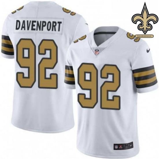 Twill Embroidered Davenport #92 Legendary Player Collection - New Orleans Saints Sir Saint Victory Series