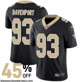 New Orleans Saints Finish Strong Jersey #93 - Davenport Legendary Player Collection