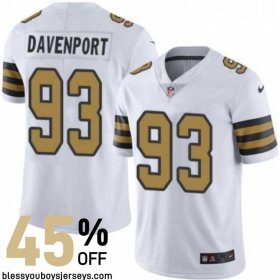 Authentic Pro-Fit New Orleans Saints Who Dat Jersey #93 - Davenport Player Edition