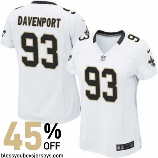 Reinforced Stitching Davenport #93 The Big Easy Signature Series Jersey - New Orleans Saints Squad Exclusive