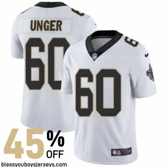 Unger #60 Black and Gold Vapor Untouchable Jersey - New Orleans Saints Team Official