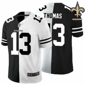 Reinforced Stitching Thomas #13 Black and Gold Replica Jersey - New Orleans Saints Franchise Edition