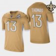 Reinforced Stitching Thomas #13 Black and Gold Game-Worn Jersey - New Orleans Saints Franchise Edition