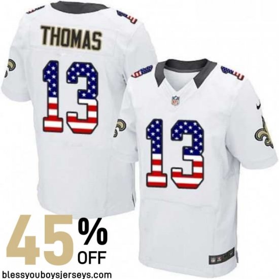 Authentic Pro-Fit New Orleans Saints Who Dat Jersey #13 - Thomas Star Player Version