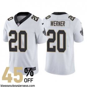 Sublimated Design Werner #20 Black and Gold Elite Jersey - New Orleans Saints Gridiron Glory