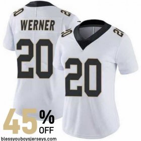 Twill Embroidered New Orleans Saints Finish Strong Jersey #20 - Werner Legendary Player Collection Twill Embroidered New Orleans Saints Finish Strong Jersey #20 - Werner Legendary Player Collection