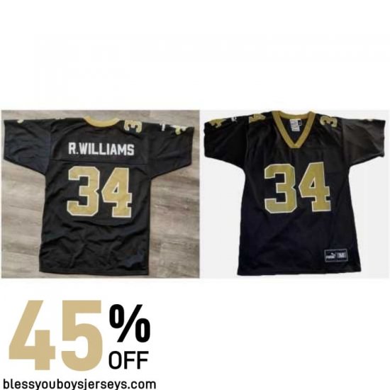 R.williams #34 Legendary Player Collection - New Orleans Saints Sir Saint Warrior Collection