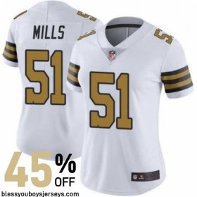 Reinforced Stitching New Orleans Saints Who Dat Jersey #51 - Mills Player Edition