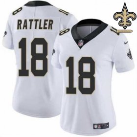 Mesh Breathable New Orleans Saints Finish Strong Jersey #18 - Rattler Player Edition Mesh Breathable New Orleans Saints Finish Strong Jersey #18 - Rattler Player Edition