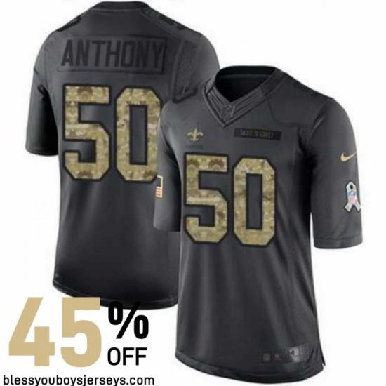 New Orleans Saints Who Dat Jersey #50 - Anthony Legendary Player Collection