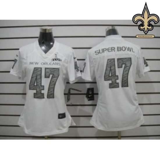Sublimated Design New Orleans Saints Finish Strong Jersey #47 - Bowl Legendary Player Collection