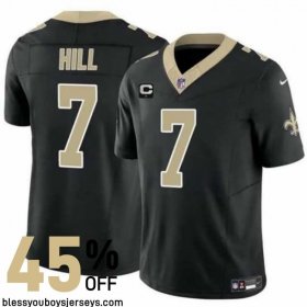 Hill #7 Who Dat Nation Vapor Untouchable Jersey - New Orleans Saints Team Official