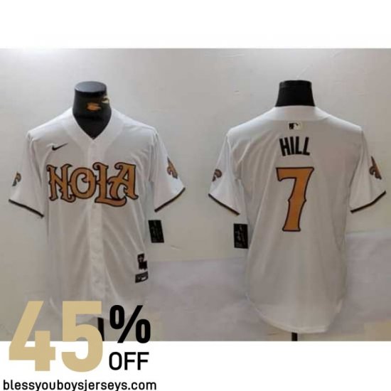 Reinforced Stitching Official New Orleans Saints Home Jersey - Caesars Superdome Dome Edition